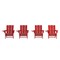 Flash Furniture Red Adirondack Patio Chairs with Cupholder, 4PK 4-LE-HMP-1045-10-RD-GG - alternate 6